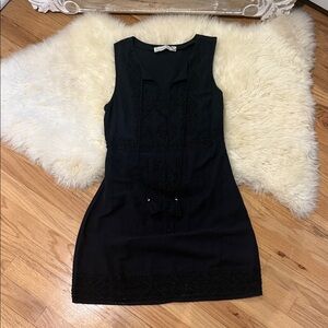 Abercrombie & Fitch tassel beaded Black Mini Dress